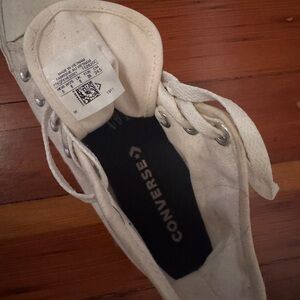 Converse hi tops, monochrome white